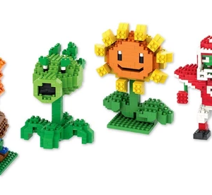 ตัวต่อ plant vs zombie toy มีให้เลือก 4 แบบ